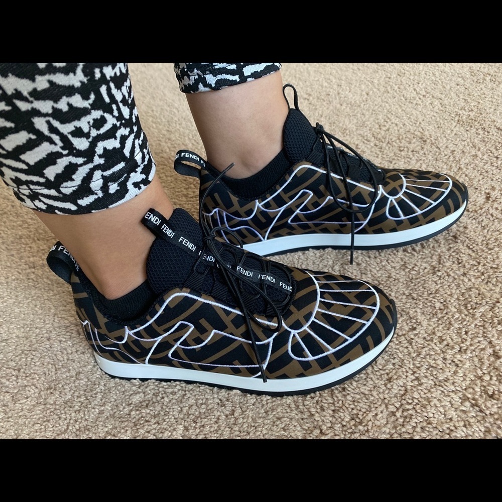 Fendi freedom FF stretch sneakers